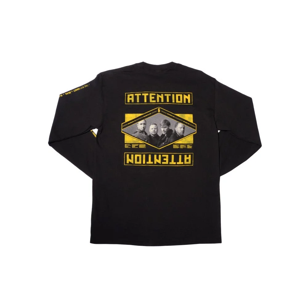 Album Statement Slim Fit Long Sleeve T-Shirt Black - Image 2
