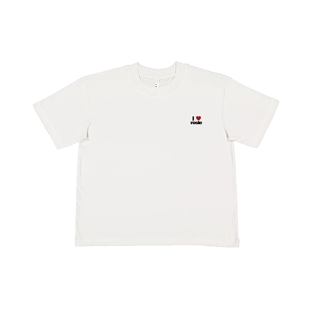 ‘i heart rosie’ white t-shirt