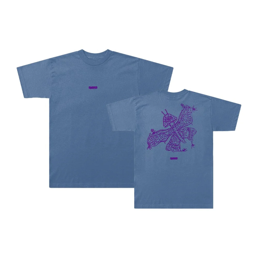 Life Goes On Mushroom Butterfly T-Shirt